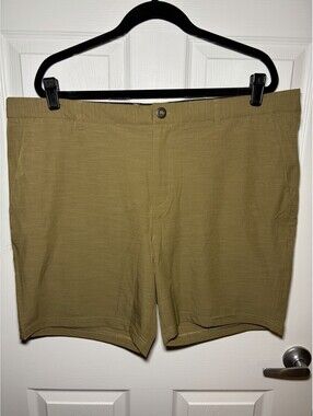 Visive All In One Hybrid Shorts Chino Swim Men’s Size 40 8” Inseam Khaki Tan